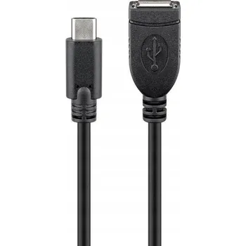 Datový kabel Goobay 55470 kabel USB 0,2 m USB C USB A Pánský Ženský Černý
