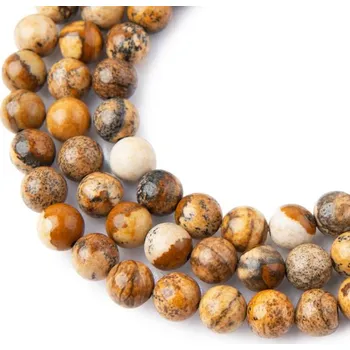 Korálek Korálky z minerálu Jaspis obrázkový 8 mm