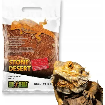 Podestýlka pro terarijní zvíře Substrát do terária Exo-Terra Stone Desert červený 5 kg s jílem