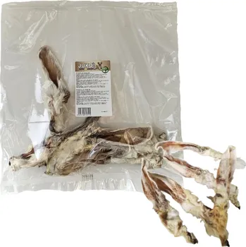 Pamlsek pro psa Uši králičí se srstí sušené JUKO (5 ks)