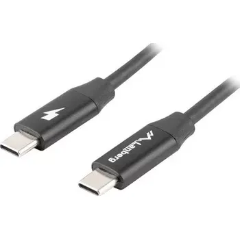 Datový kabel Lanberg CA-CMCM-40CU-0018-BK USB-C M / M 2.0, 1,8m, černý