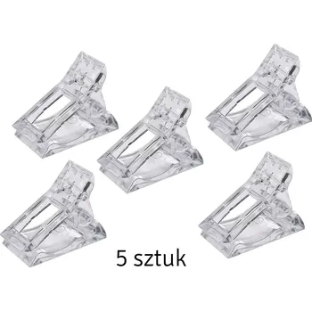 Klipsy na formy pro prodloužení nehtů 5 ks