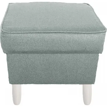 Taburet Podnožka Bravo 45x45 cm Twist 15 Šedomintová Bílé nohy