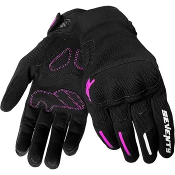 Moto rukavice SEVENTY DEGREES Dámské rukavice na motorku Seventy Degrees SD-C42 Asphalt černo-růžové L