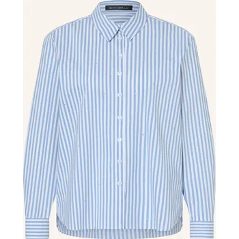 Dámská halenka Betty Barclay Dámská Košile S Ozdobnými Kameny, bílá / modrá, 38