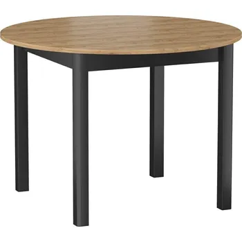 Jídelní stůl Intesi Stůl rozkládaný Calvia 102cm zlatý dub/ černý