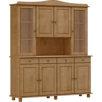 Vinotéka Příborník s nástavcem 4 dveře RUBI dub - doprava zdarma - SLEVA 3% s kodem radost25