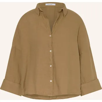 Dámská halenka Soluzione Dámská Lněná Blůza, světle hnědá, 36