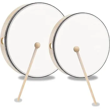 Hudební nástroj pro děti Dřevěný bubínek Cfcyhla 2 ks