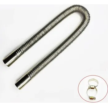 Univerzální parkovací dieselová topná hadice 60 x 2,5 cm Nerezová ocel Pružná výfuková trubka pro auto a karavan