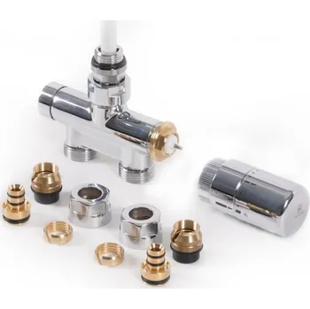 Ventil Terma integrovaná přímá termostatická ventilová sada s ponornou trubicí Chrome