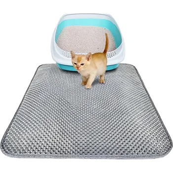 Toaleta pro kočku Šedá hygiena rohožka pod kočičí toaletu 40x50 cm