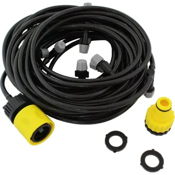 Zavlažovač Zahradní vodní mlha a zrašovač 10 m s 11 tryskami