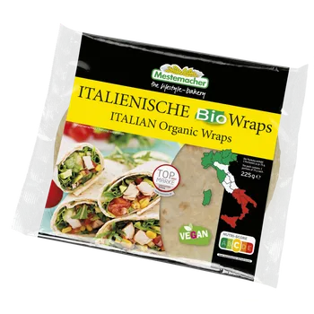 Trvanlivě pečivo Mestermacher Mestemacher Pšeničné tortilly 225 g bio BIO VEGAN Množství: 1 ks