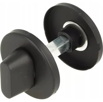 Dveřní kování WC rozeta pod kliku SISO Paloo bez indikátoru SS-304, matná černá