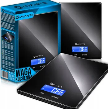 Kuchyňská váha Kuchyňská váha Avante KUCHYŇSKÁ PŘESNÁ VÁHA 1 G / 5000 G TARA černá 5 kg