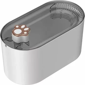 Miska pro psa Automatická napáječka pro domácí mazlíčky 3 l bílá