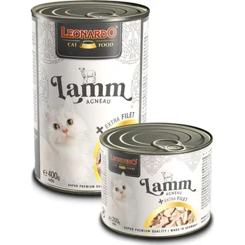 Krmivo pro kočku Leonardo Jehněčí + extra Filet balení 200 g