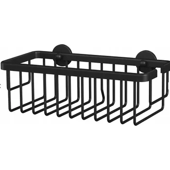 Drátěná police Nástěnný koupelnový košík Tesa 40567-00000-00 černý