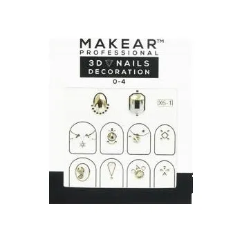 Přípravek na nehty 3D bižuterní nálepka na nehty Makear #04
