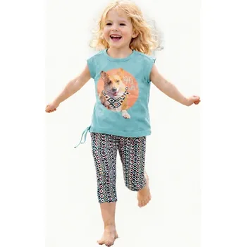 Emoi dívčí světle zelený set triko+legíny Velikost: 98