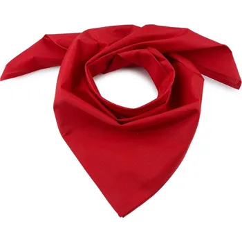 Šátek Bavlněný šátek jednobarevný 70x70 cm - 88 červená