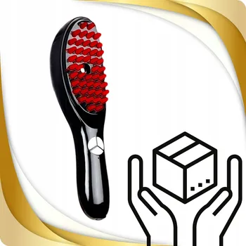 kartáč na vlasy Fotonový kartáč na vlasy LED TERAPIE SVĚTLEM pro růst vlasů MASÁŽNÍ PŘÍSTROJ hlavy