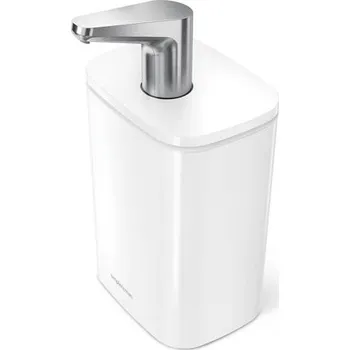 Dávkovač mýdla Dávkovač Simplehuman mýdla a desinfekce Pulse - 473 ml, bílá ocel
