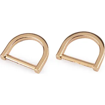 Polokroužek na textil a doplňky šíře 20 mm, střední, 2 zlatá klasik