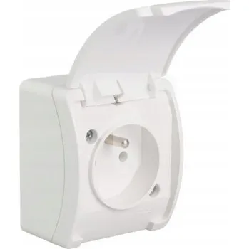 Elektrická zásuvka Nástěnná Elektrická Zásuvka Elektro-Plast bílá
