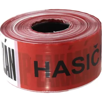 Výstražná páska Bílo-červená vytyčovací páska "HASIČI - VSTUP ZAKÁZÁN" - 500 m x 7,5 cm