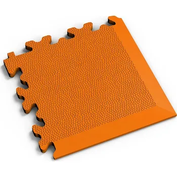 vinylová podlaha Oranžový vinylový rohový nájezd 2026 (kůže), Fortelock - 14 x 14 x 0,7 cm