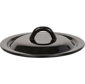 Poklice SILESIA RYBNIK Lido 14 cm černá - smaltovaná poklička