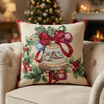Povlak na polštářek Vánoční povlak na polštář KISS 45×45 cm