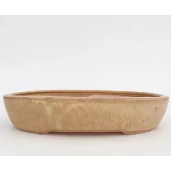 Květináč Keramická bonsai miska 22,5 x 17 x 4,5 cm béžová