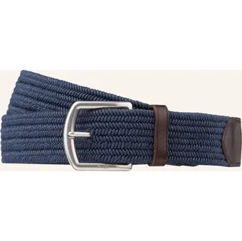 Módní doplněk Polo Ralph Lauren Pánský Proplétaný Opasek, navy, 100