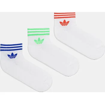 Ponožky adidas Originals 3-Stripes 3-pack JV7439 bílá 00X, vel. 43/45