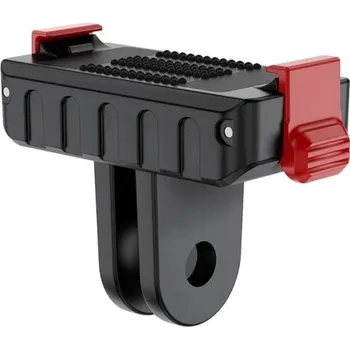 Selfie tyč Magnetická základna stativ 4 x 2,2 x 3 cm Ronkoen pro DJI Osmo Action 5/4/3 Adaptér rychloupínací s dvěma úchyty červená