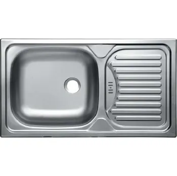 Nerezový dřez Kuchyňský dřez 76x43,5 cm | nerez