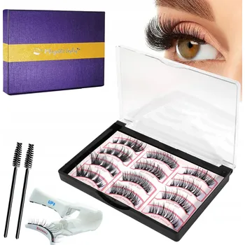 Umělé řasy Magnetické Řasy Umělé JAKO PŘIROZENÉ 12 Ks + Aplikátor BEZ Lepidla PREMIUM