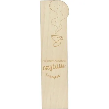 Obraz Dřevěná záložka - Nerušit, čtu si