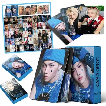 Obraz 55 KART LOMO KPOP NOWY STRAY KIDS HOP NOWY ALBUM ZESTAW FOTOKARTY