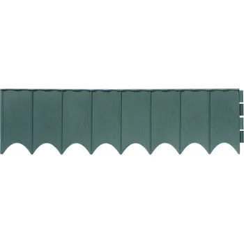 Zahradní obrubník Zelený plastový zahradní obrubník GC90 - 595 x 16 cm