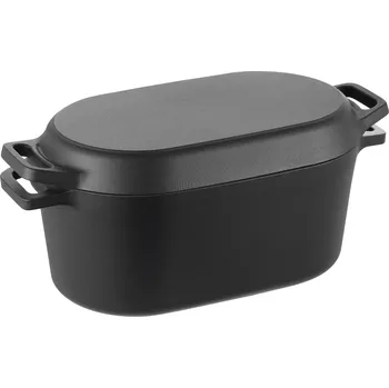 Hrnec Vevor Smaltovaný litinový holandský hrnec 3.3L s poklicí do 260 ℃