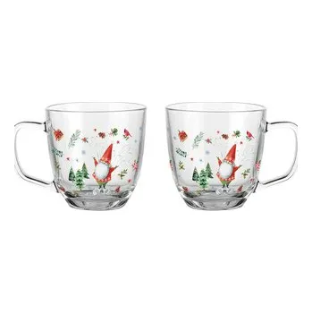 ZIMOWE SKRZATY KUBEK SZKLANY 420 ML