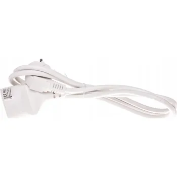 Napájecí kabel EMOS P0111 – prodlužovací kabel s uzemněním, jednozásuvkový, 1 zásuvka, bílá, 1,5 m