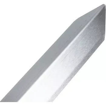 Stavební profil Stříbrná hliníková ochrana rohů zdí a stěn (L-profil) - 150 cm x 4,5 cm x 0,8 mm