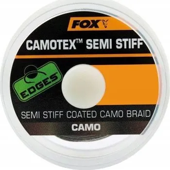 Rybářská šňůra Šňůra Fox Edges Camotex Semi-Stiff Šňůra 25 mm x 20 m