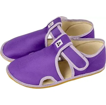 Dívčí bačkory Antal shoes Antal shoes barefoot bačkůrky RASCAL BASIC PURPLE RASCAL BASIC PURPLE Velikost 34