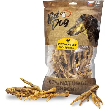 Pamlsek pro psa KIDDOG 100% Natural Snack, kuřecí pařátky 30 ks / bal